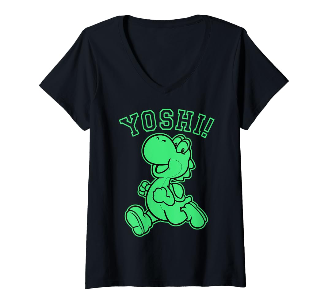 Amazon.com: Womens Super Mario Yoshi Green Run Classic V